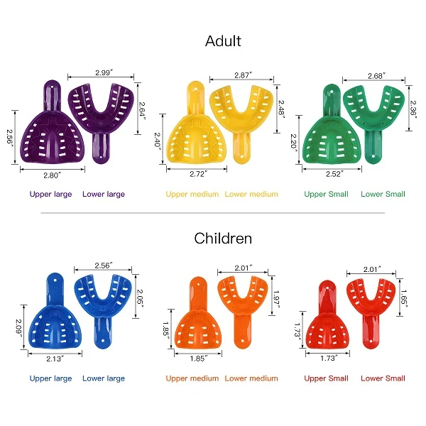 Colorful Impression Trays 3 Colorful Impression Trays 3